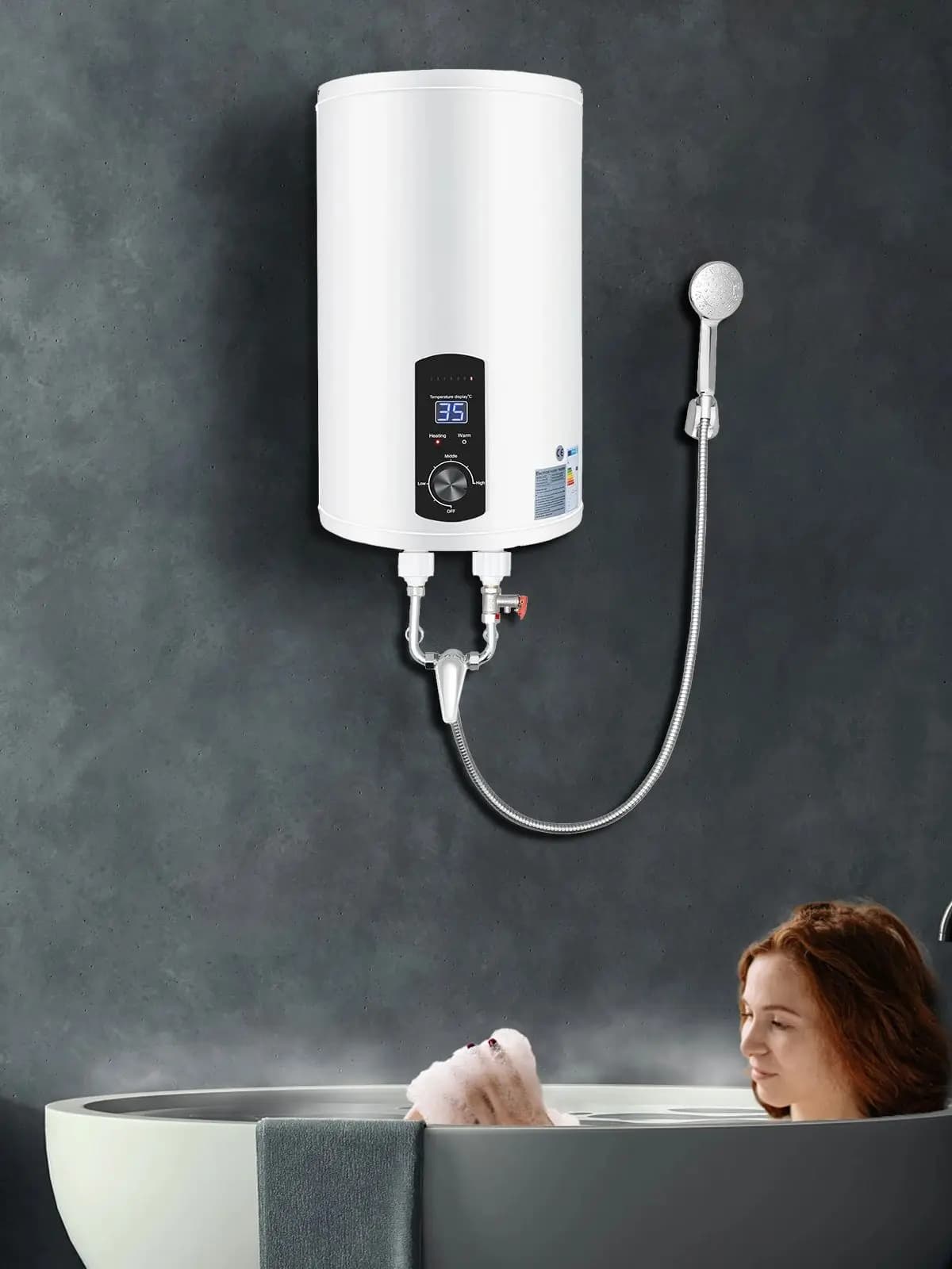 30 L Doorstromers 220 V Elektrische Opslag Watertank Wandmontage Warmwatertank voor Keukens Badkamers