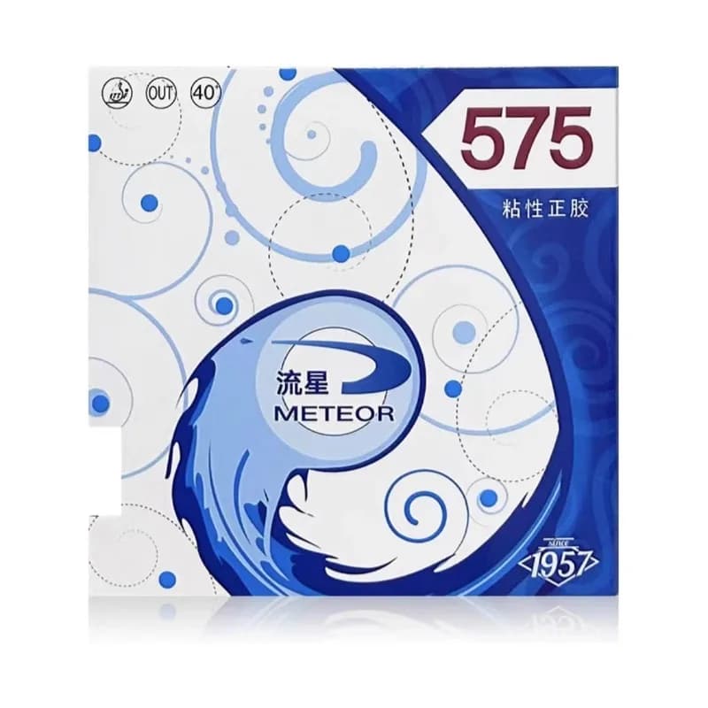 METEOR 575/845 Pimples Out Tafeltennisrubber Sheet Sticky ITTF goedgekeurd Pingpongrubber met witte spons voor snelle aanval