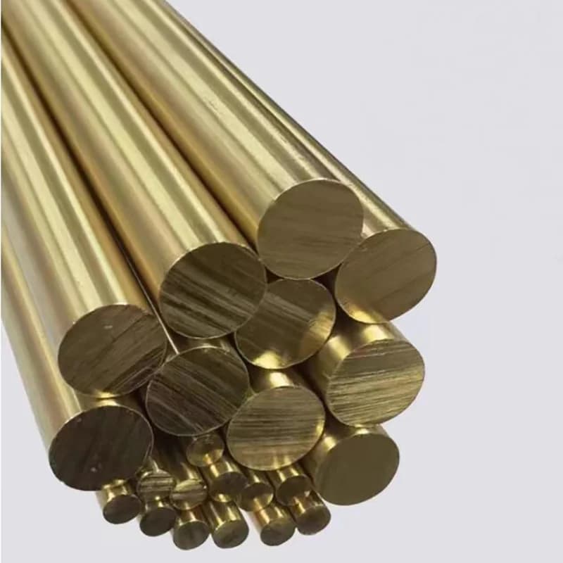 Messing ronde staven 1mm,2mm,3mm,4mm,5mm,6mm,8mm,10mm,12mm,14mm,15mm,16mm,18mm,20mm,22mm,25mm,28mm,30mm,35mm,40mm,45mm,50mm,60mm