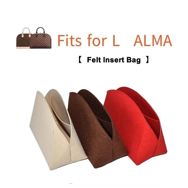 Vilten tas insert organizer voor ALMA BB tas draagbare reismake-up ondersteuning insert organizer