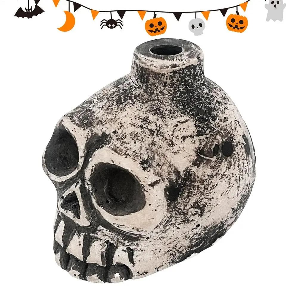 Azteekse Death Whistle's Werelds luidste keramische schedel Spooky Sound Instrument Draagbare Horror Whistle Halloween Party Scary Prank