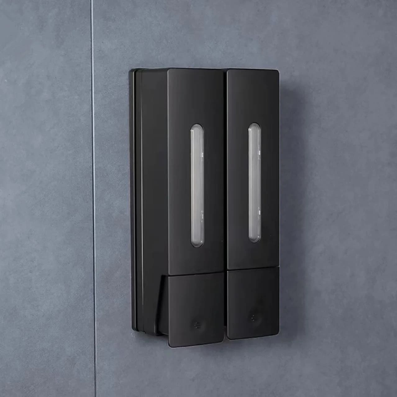 Dubbele Kop Wandgemonteerde Handmatige Zeepdispenser Shampoo Hotel Huishoudelijke Badkamer Punch-vrije Zeepdispenser 400ML Grote Capaciteit