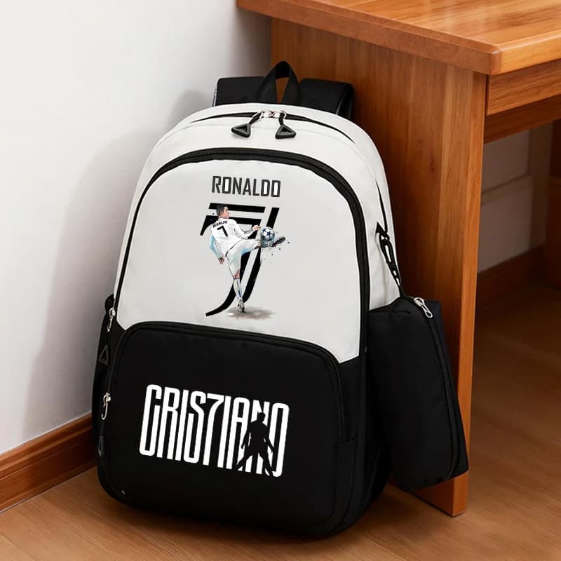 Cristiano Ronaldo Rugzak Potlood Tas Voetbal Jongens Student Tiener Grote Capaciteit Boekentassen Heren Rugzak Reizen Mochila Gift