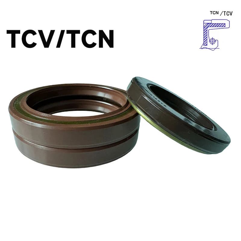 FKM TBV/TCV/TCN Oliekeerringen, ID 12-34mm 250 ° C, Hoge Druk Rotatieafdichtingen voor Hydraulische Motoren/Pompen/Tandwielkasten (Slijtvast)