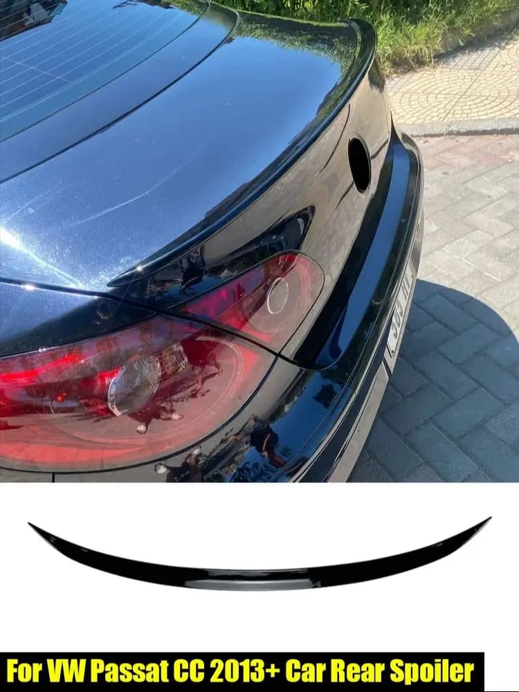 Voor Volkswagen Accessoires Passat CC R-Lijn Passat B6 B7 B8 2010 + Auto Zwarte Boot Kofferbak Vleugel Dak spoiler Lip Cover