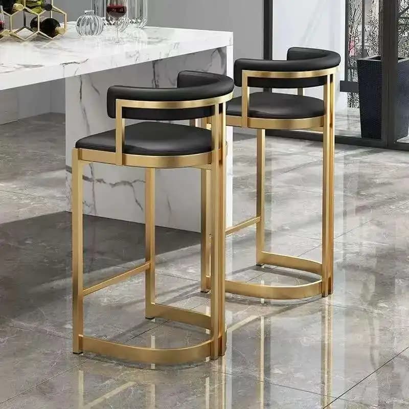 Receptie Luxe Barstoelen Scandinavisch Goud Ergonomisch Scandinavisch Rugleuning Hoge Stoelen Industrieel Modern Teller Sillas De Bar Meubilair