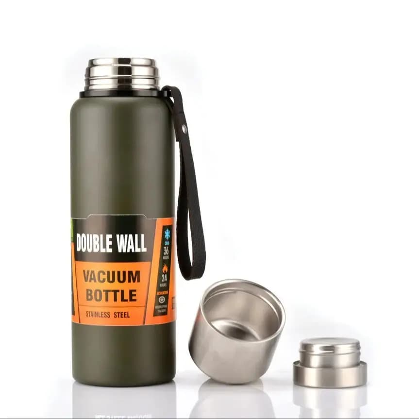 Hoge Kwaliteit Grote Capaciteit Roestvrijstalen Thermos Draagbare Thermoskan Geïsoleerde Tumbler Met Touw Thermo Fles 500/750Ml