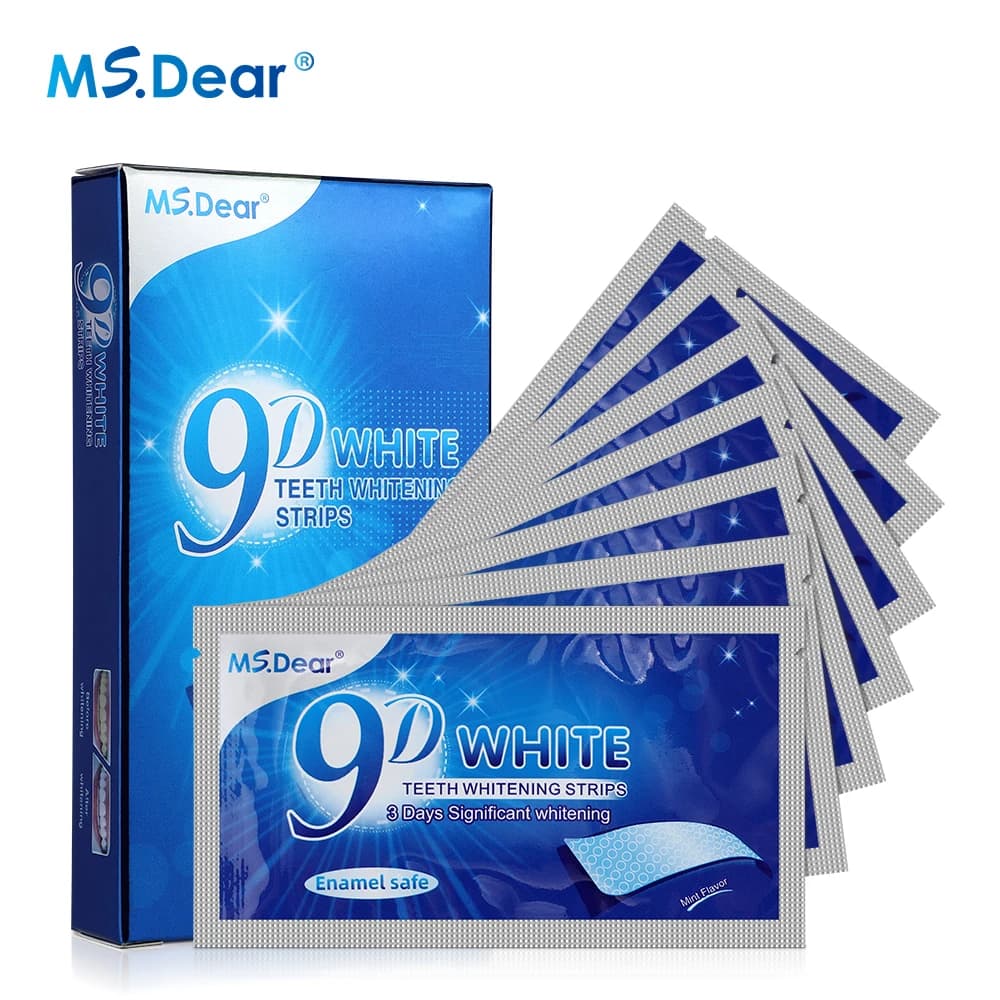 7/14/21/28/70 Pairs 9D Gel Tanden Whitening Strip Witte Tand Tandheelkundige Kit Mondhygiëne zorg Strip Valse Tanden Facings Witter Gel