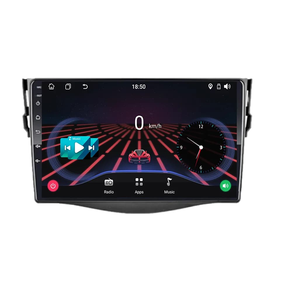 Android Auto Autoradio Voor Toyota RAV4 Rav4 2006-2016 Navigatie Speler Multimedia Carplay Touchscreen 2Din Stereo head Unit