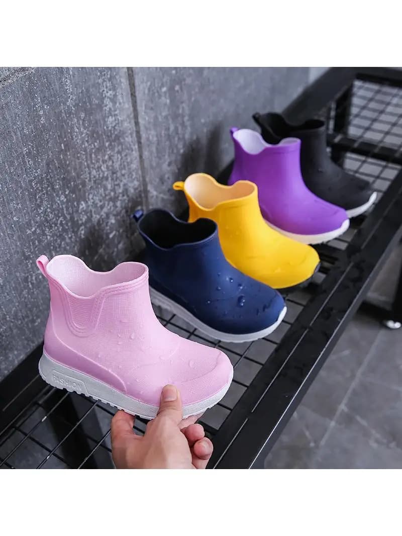 NIEUWE Lente Kinderen Regenlaarzen Zachte Waterdichte Schoenen Herfst Jongens Meisjes Antislip Slijtvaste Enkellaarsjes