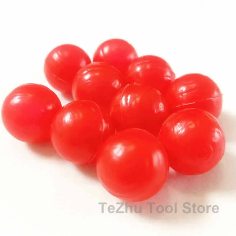 Rode Polypropyleen PP Holle Plastic Ballen Precisie Bol Drijvende Bal Diameter 5/6/6.5/8/10/12/15/20/50mm