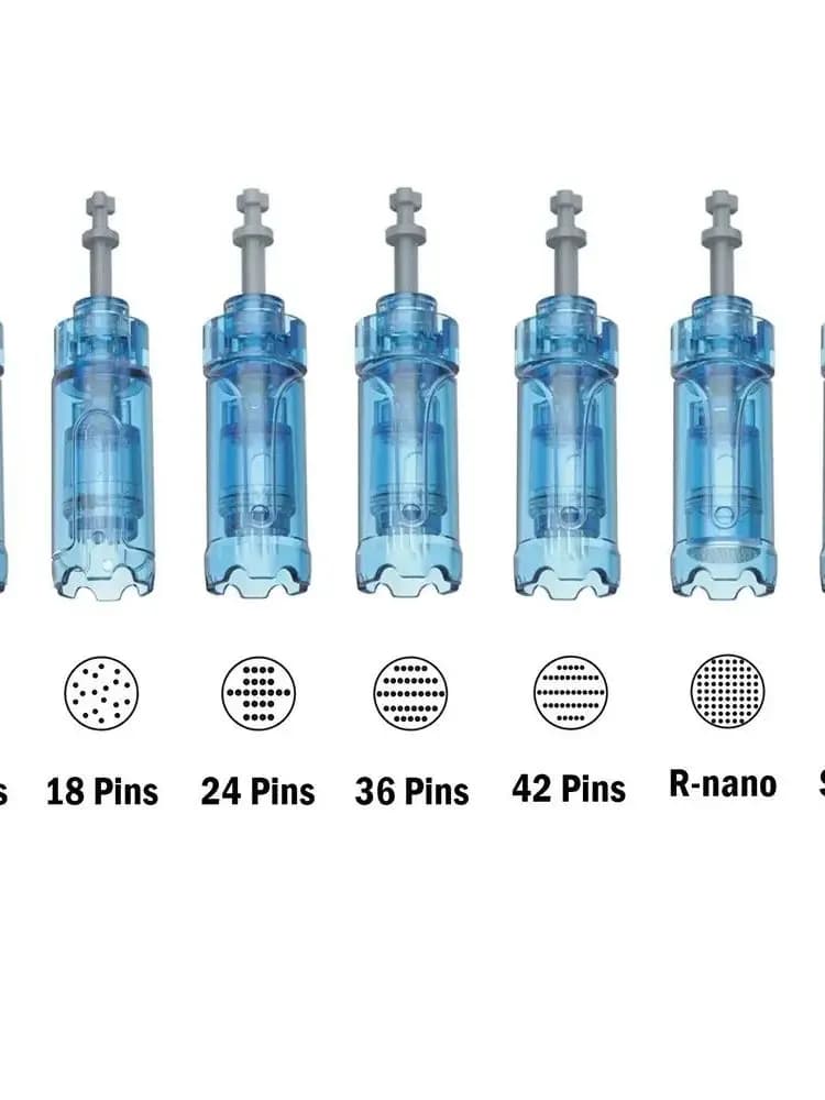 Dr Pen M8S /A8S/ A9/ A11 Bajonetcartridge Microneedle 12/18/24/36/42 Pin / Ronde Nano / 3D Vervanging Tip