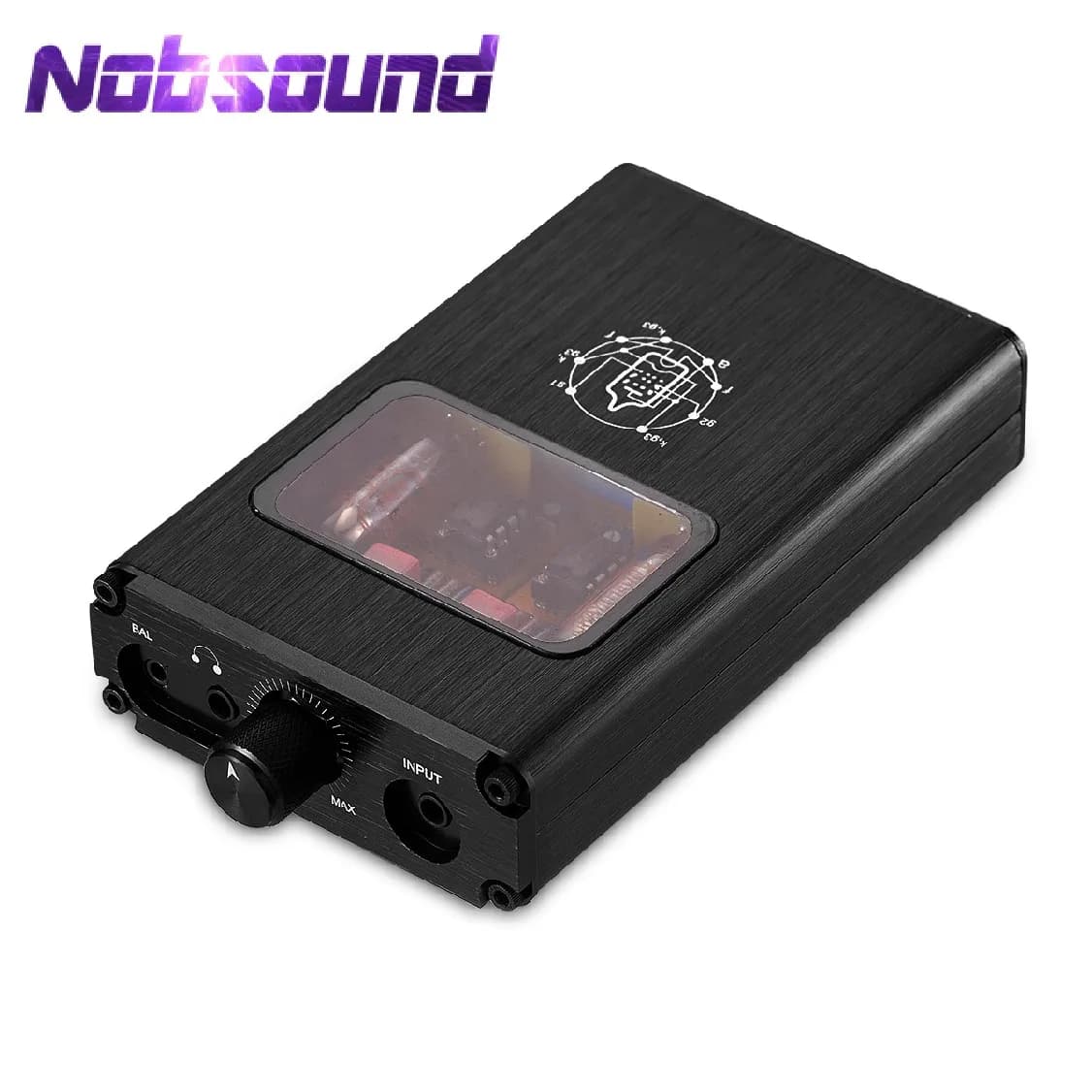 Nobsound Kleine Beer B4-X Draagbare Dual-Mono Vacuümbuis Hoofdtelefoonversterker Gebalanceerd Blk