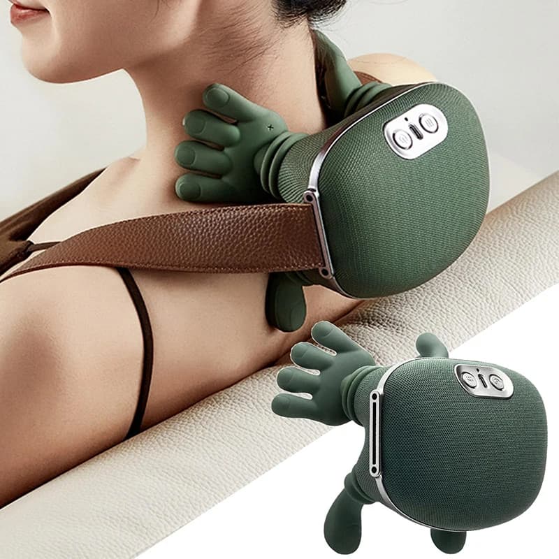 2026 Bionische Nek- en Schoudermassager N7 Kneedmassager Sjaal 3-Niveaumodi Nek Cervicale Taille Been Lichaam Spieren Massagekussen