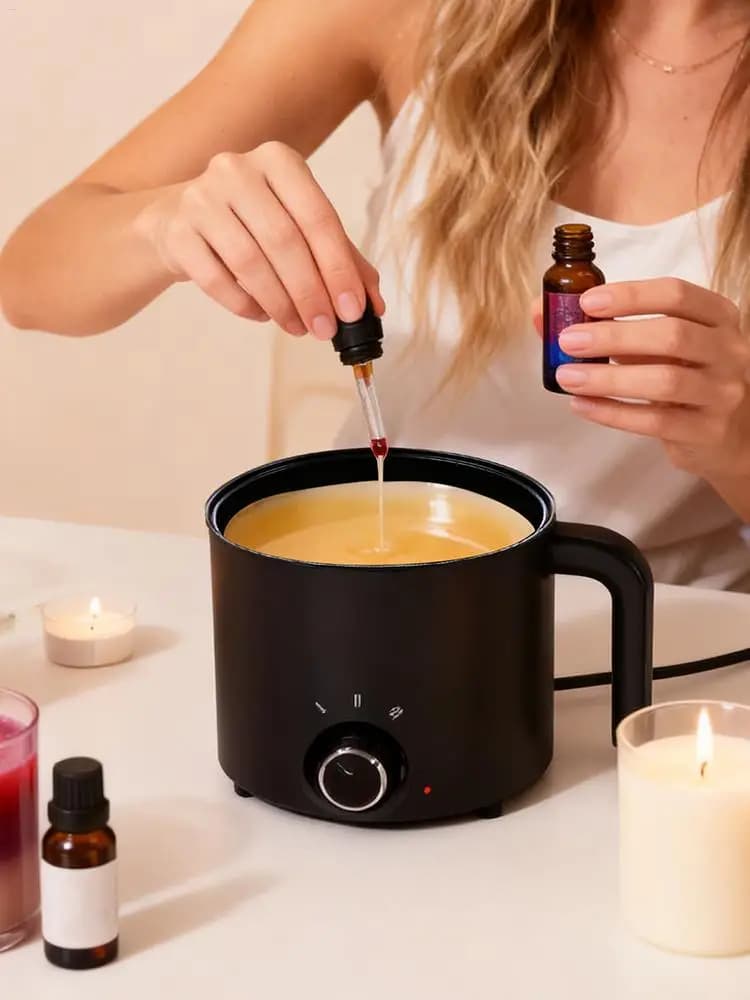 1.5L Wax Smeltkroes Kaars Wax Smeltapparaat 3-niveau Temperatuuraanpassing Elektrische non-stick Kaarsen Maken Smeltkroes