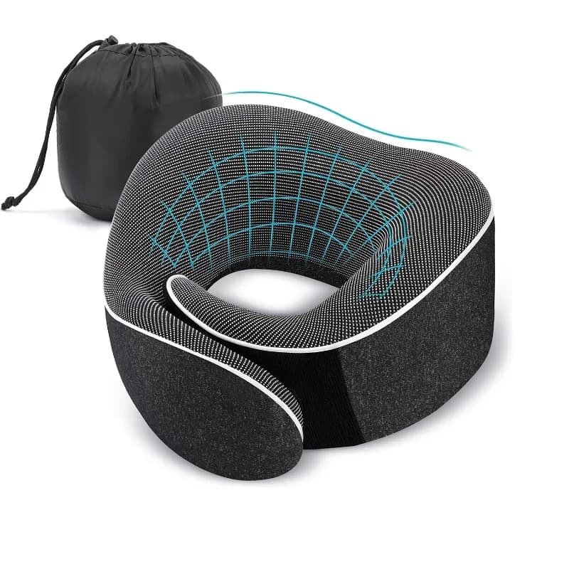 Ergonomisch draagbaar reiskussen Neksteun Cervicaal kussen voor vliegtuigautokantoor - Comfortabele hoofdsteun voor lange reizen