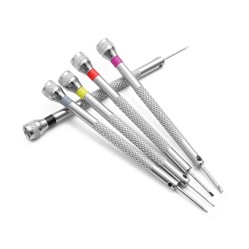 Voor Horlogemaker 5/13 Stuks 0.6-2.0 Mm Precisie Schroevendraaiers Set Voor Horloges Bril Sieraden Roestvrij Staal Reparatie Schroevendraaier