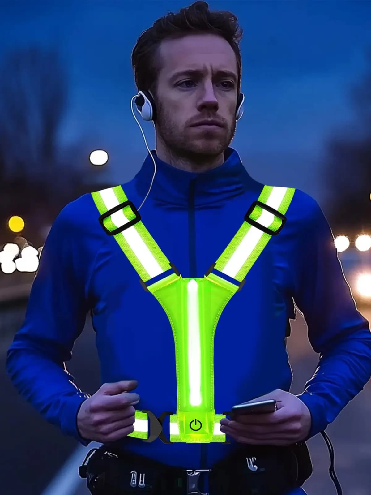 Outdoor verstelbare veiligheidsreflecterende vesten Nachtlopen Paardrijden Markeer Lichtgewicht veiligheidsriemen Fietsen Fietsuitrusting