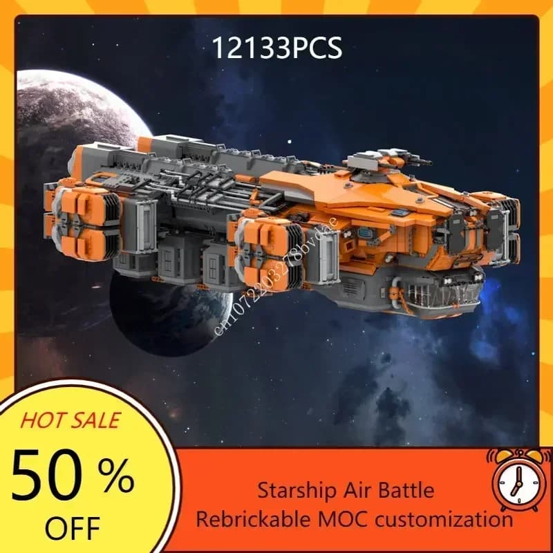 12133PCS Hot Selling DIY Argo Vlot van Star Citizen Space MOC Battle Vakantie Architectuur Montage Kit Speelgoed Cadeau voor volwassenen