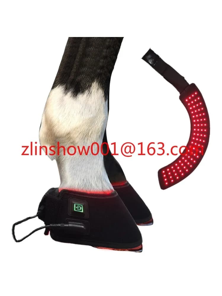 Flexibele ingebouwde batterij 660nm 850nm Infrarood pijnverlichting Roodlichttherapie Paardenhoefwikkelaarzen