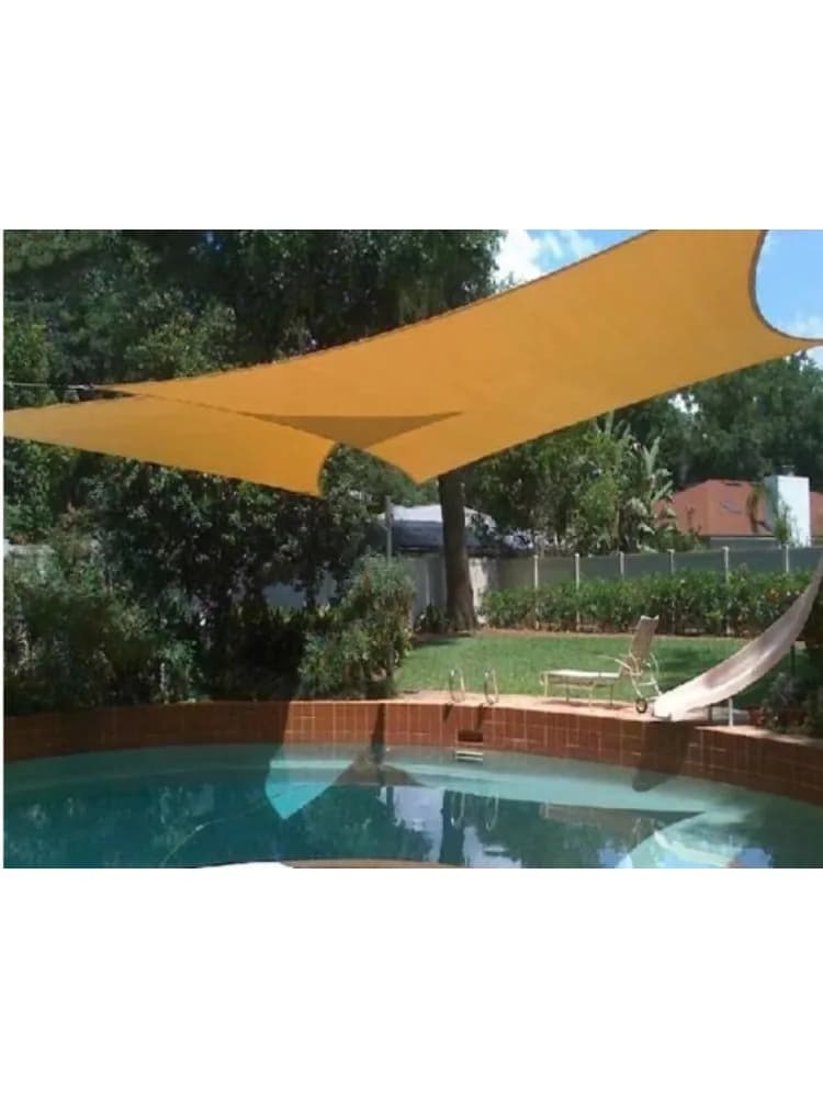 5X4M Waterdicht Grote Zonneschuilplaats Zonnescherm Bescherming Buiten Luifel Tuin Terras Schaduw Zeil Luifel Luifel Camping Schaduw