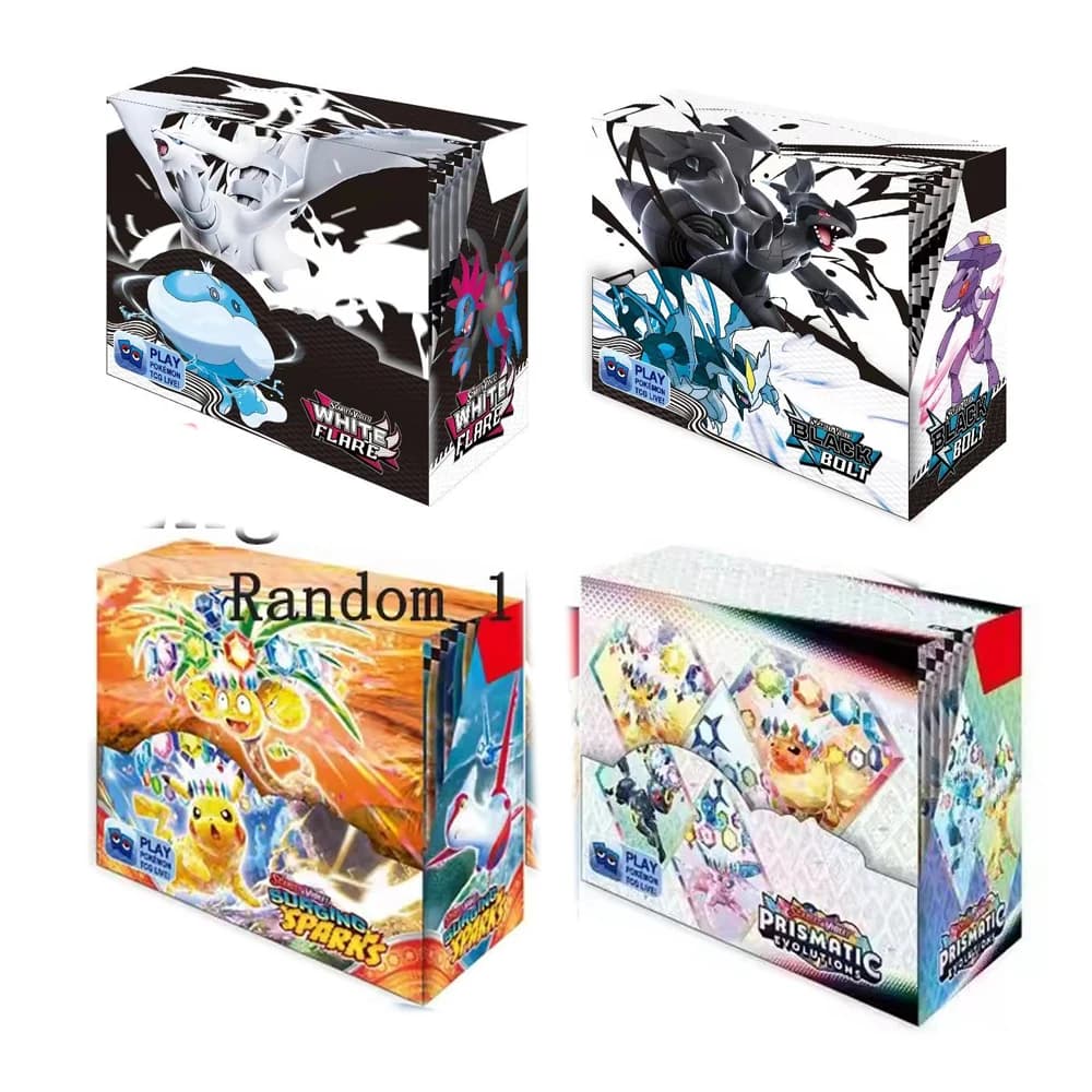 NIEUW 360 STUKS Kaart Witte Flare Zwarte Bolt Prismatic SPARKS Scarlet Violet 151 Engelse Booster Battle Transactie Cadeau