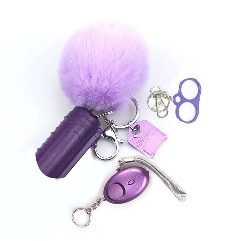 5 stuks zelfverdediging sleutelhanger set knokkels kit zelfverdediging groothandel bulk aangepaste accessoires defensief voor vrouwen kind meisje