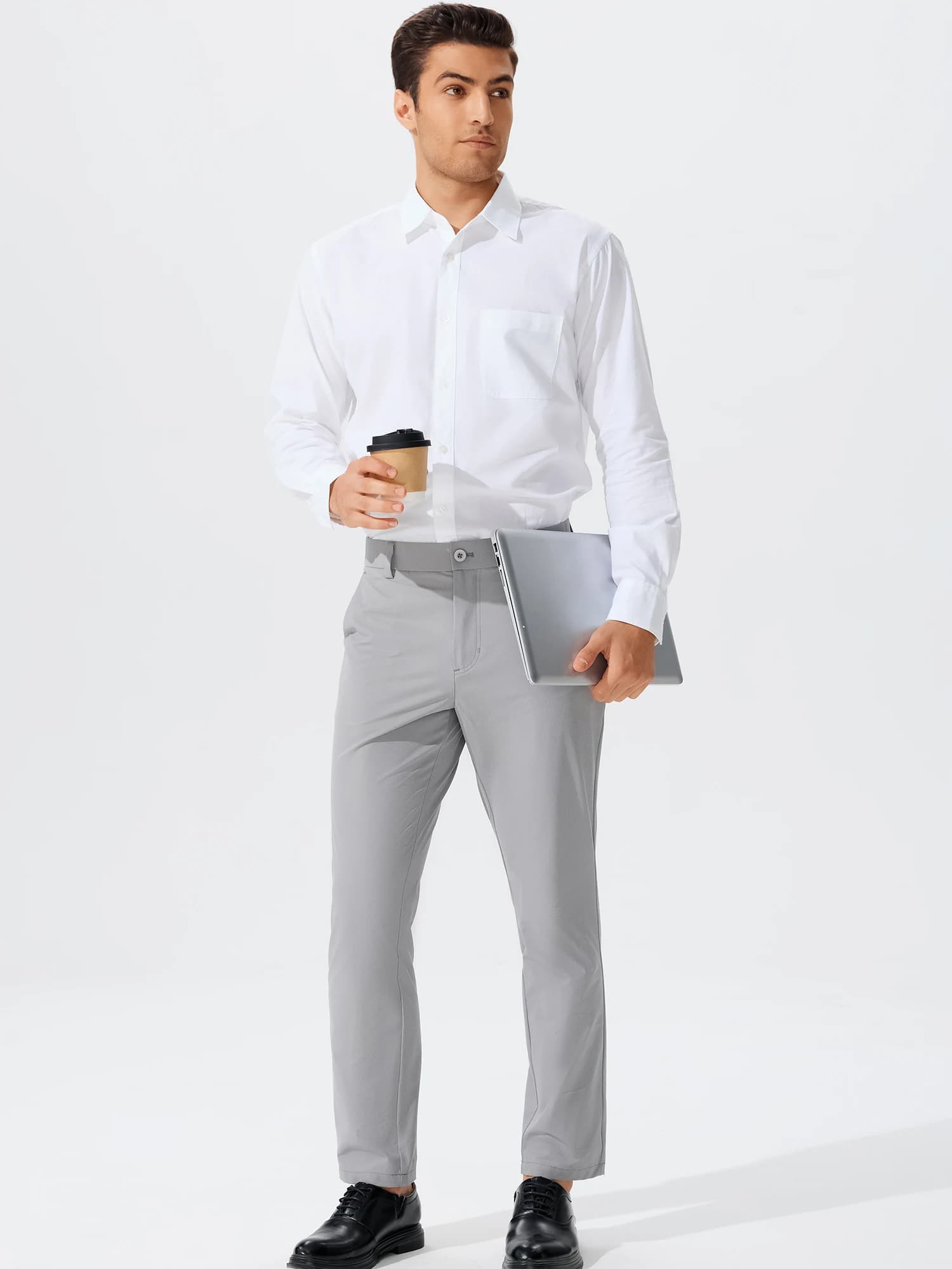 Heren golfbroek Stretch Lichtgewicht ademend Sport Slijtvaste rechte broek Slim Fit Zachte werkbroek
