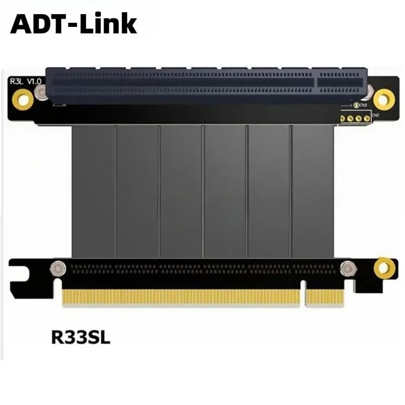 Gen3.0 PCI-E 16x naar 16x 3.0 Riser-kabel 5 cm 10 cm 20 cm 30 cm 40 cm 50 cm PCI-Express Pcie X16-adapter Rechte hoek Verticale Video GPU