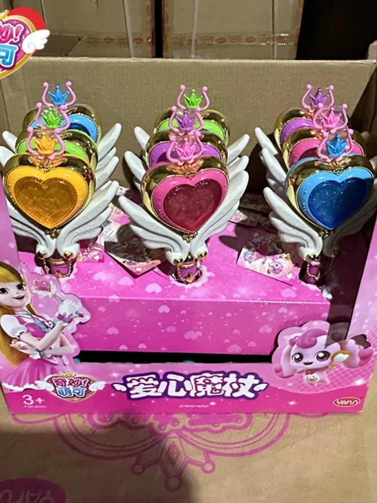 Op voorraad Echte vangst! Teenieping Toverstaf Speelgoed Gloeiende Toverstaf Fee Toverstaf Meisje Liefde Prinses Speelhuis Meisje Verjaardag Kawaii