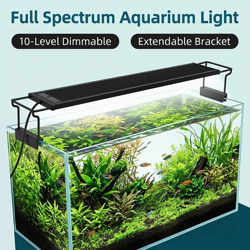 LED Onderwater Aquariumverlichting |   Intelligente APP-bediening |   IP68 Waterdicht met timer |   Kleur/Instelbare helderheid |   Ideaal voor zoet