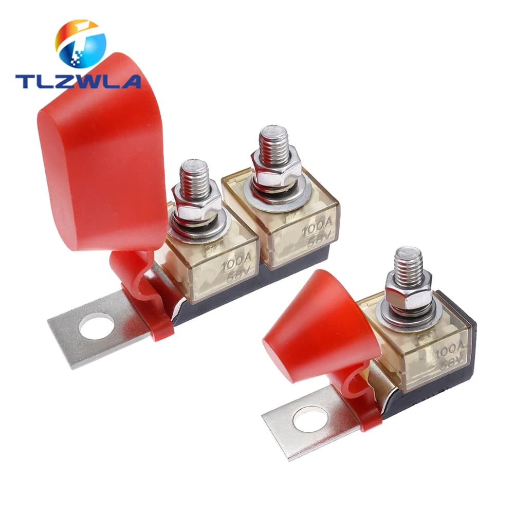 30A-300A Batterij Terminal Mount MRBF Waterdichte Zekering Blok Kit 58V Stud 5/16 "Marine Rated Batterij zekering voor Boot Vrachtwagen
