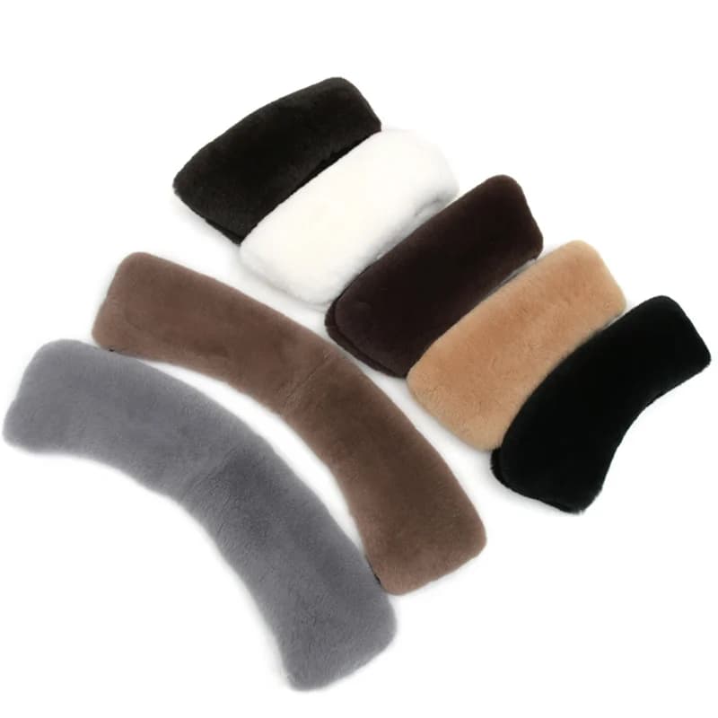 Real Rex Konijn Bontkraag Vierkante Kraag Zwart Bont Kraag Voor Mannen Jas Dames Capuchon Bont Decor Hals Warmer Harige Bontkraag