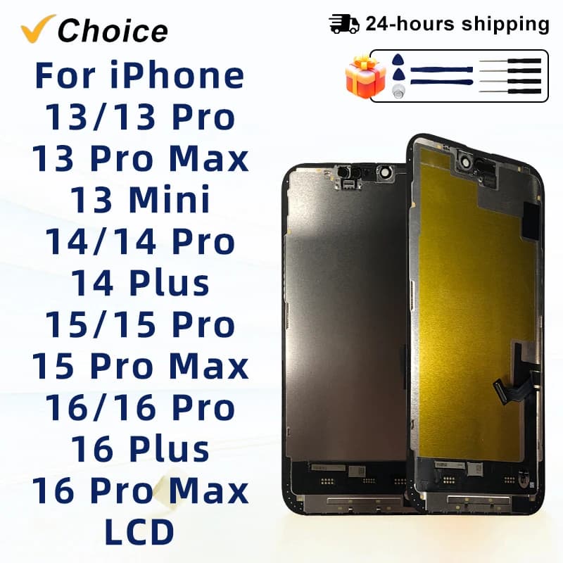 OLED 16 LCD Voor iPhone X XS XR 11 12 13 PRO Scherm Voor iPhone 14 Plus 15 pro Touchscreen Voor INCELL 16 Pro max Display 12 Mini
