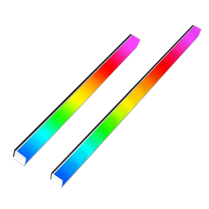 Desktopcomputerkast RGB LED Strip Streamer Chassislicht, 5V ARGB M/B SYNC, aluminium dubbele zijglans, 30 cm/40 cm