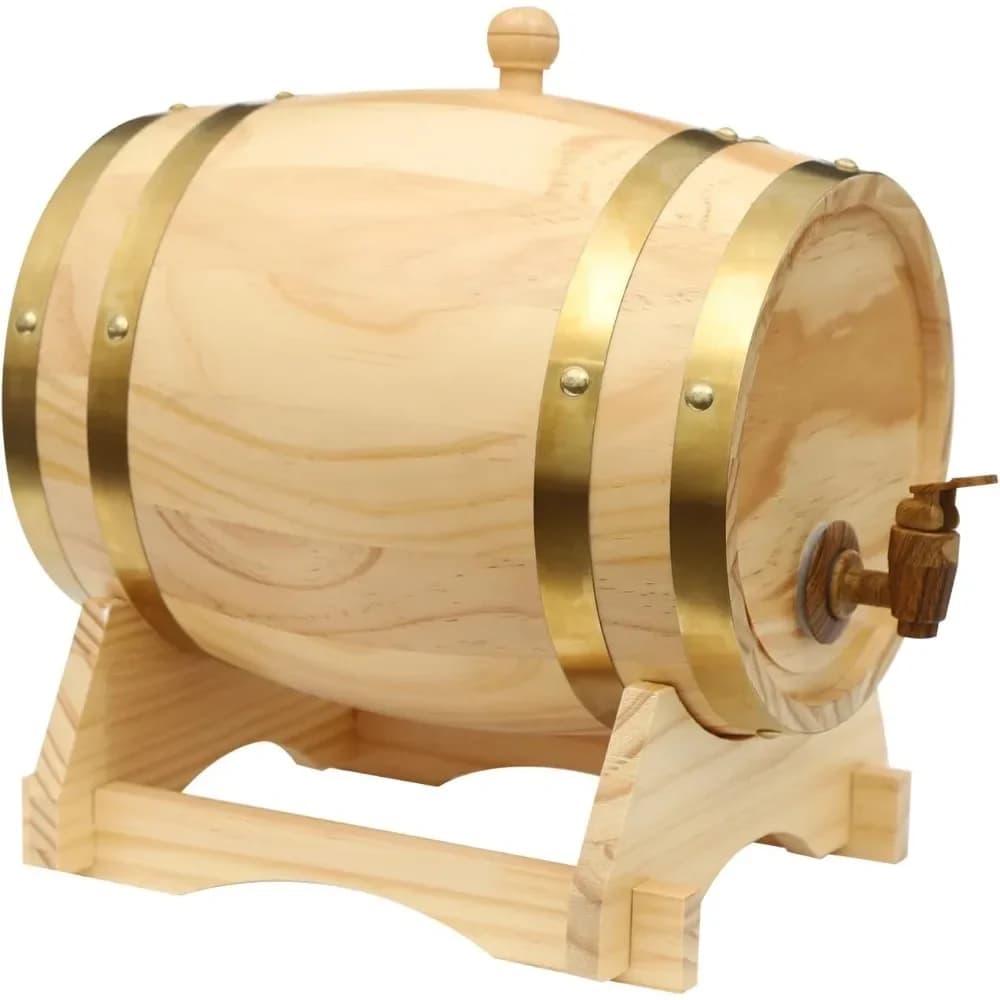 5L Vintage houten wijnvatdispenser voor bier cognac Tequila Whiskey Rum Port