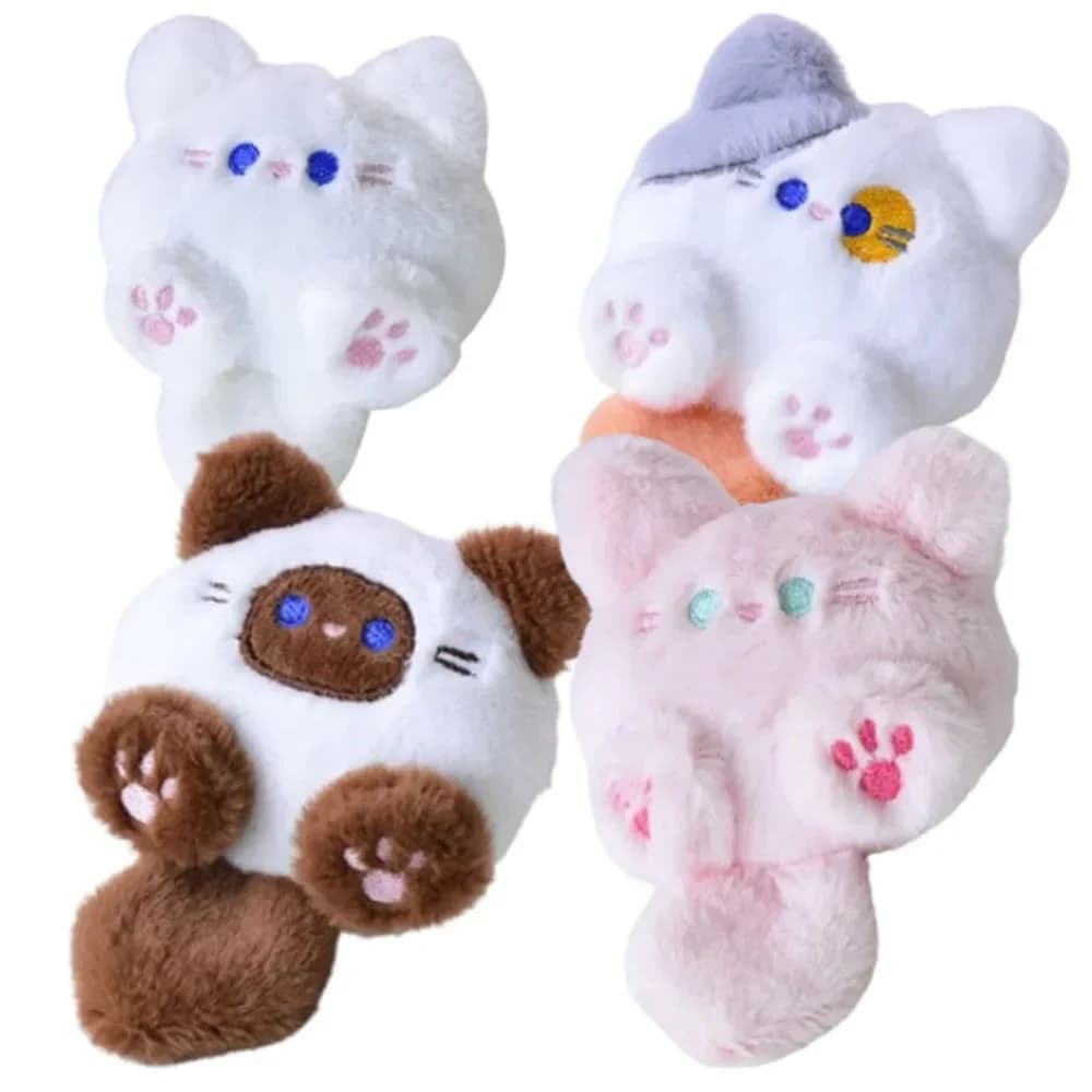 1-20PCS Leuke lange staart kat sleutelhanger vulling kattentas decoratie mode kerst verjaardagscadeaus sleutelhanger voor sleutels
