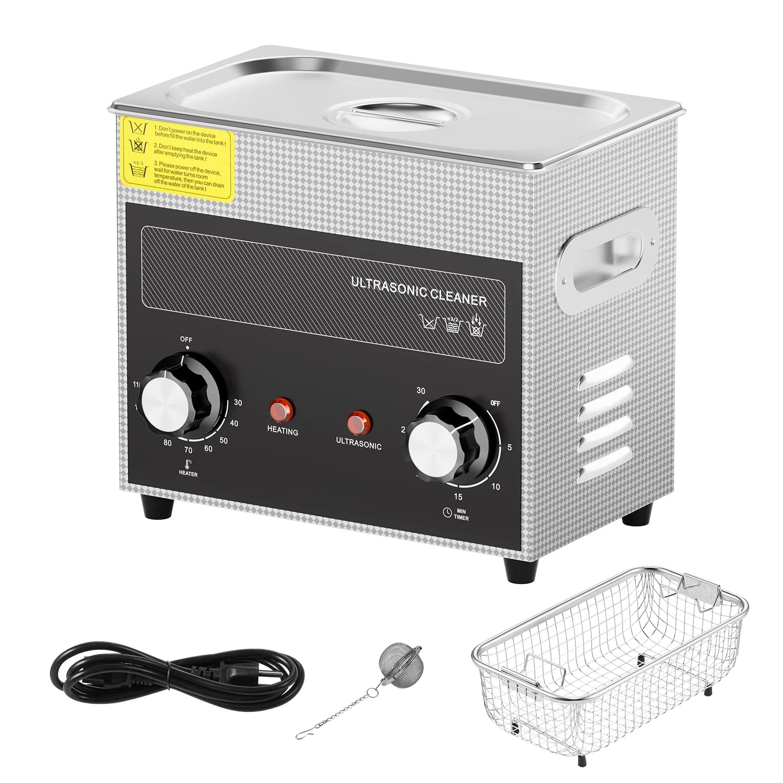 SucceBuy 2/3/6/10/15/30L Ultrasone reiniger met verwarming Timer voor laboratoriumgereedschap Metalen onderdelen Carburateur Messing Auto-onderdelen