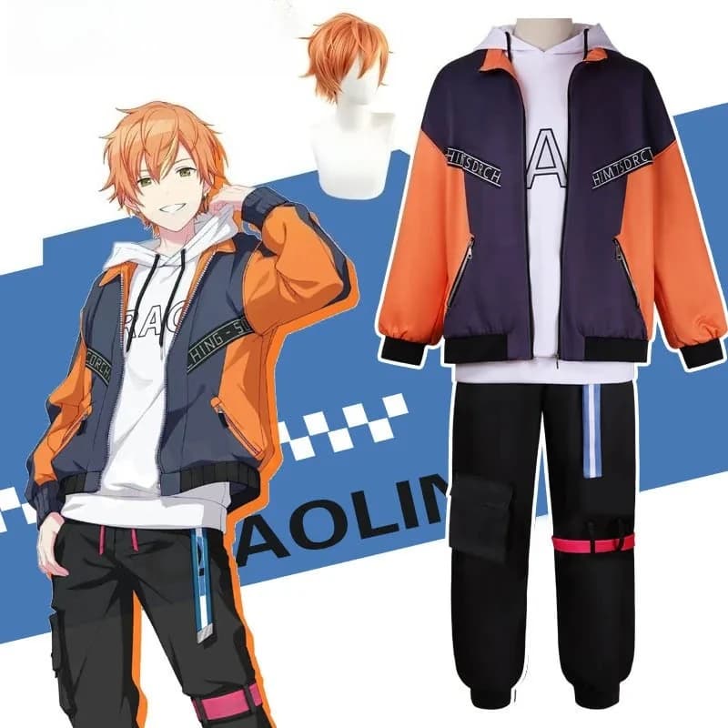 3RD Shinonome Akito Kostuum Uniform Anime vbs Kleurrijke Stage Cosplay Pruik Verjaardag Levendige SLECHTE SQUAD Outfits voor Mannen