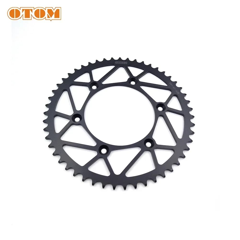 OTOM Motorfiets Achtertandwiel 520 Ketting 50 T 51 T 52 T Koolstofstaal Tandwiel Voor HUSQVARNA KTM GASGAS SXF EXC XCW TC FC TE