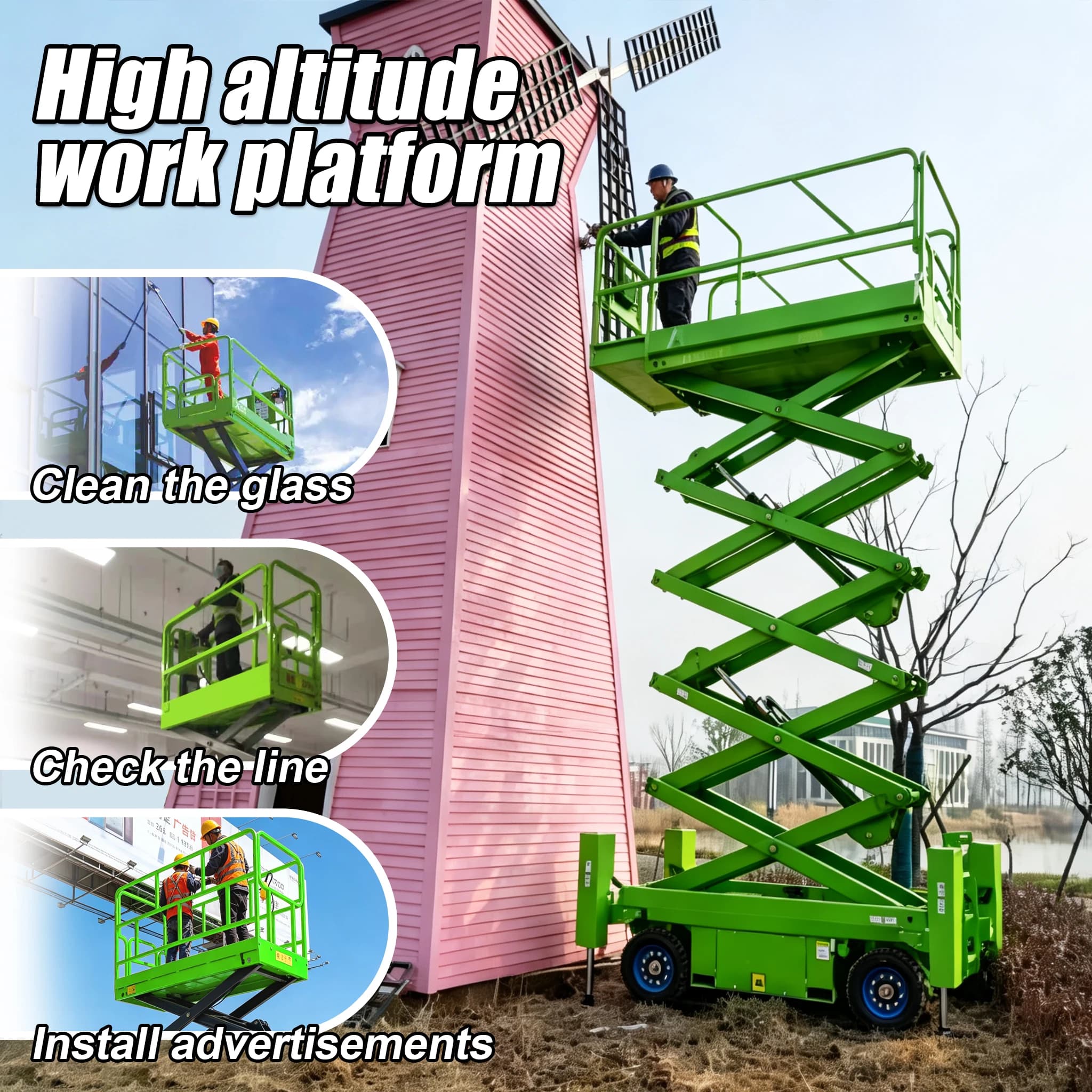 Kleine mini-scheerheftruck hefplatform magazijnrek ophaalhefapparatuur op maat gemaakte hefplatform
