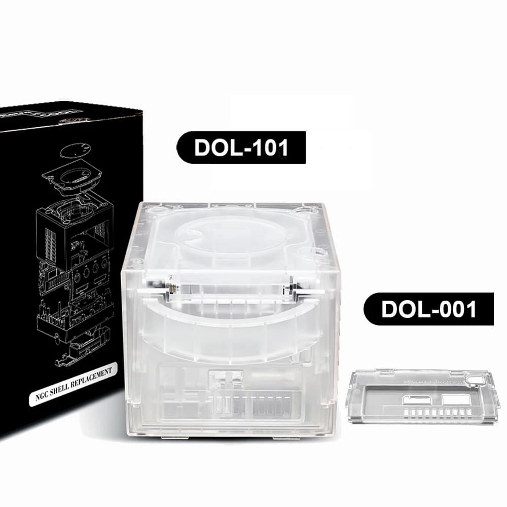 Voor Ngc Shell Transparante Case Vervanging Shell Voor Gamecube Clear Box Voor Ngc Video Game Console DOL-001/DOL-101