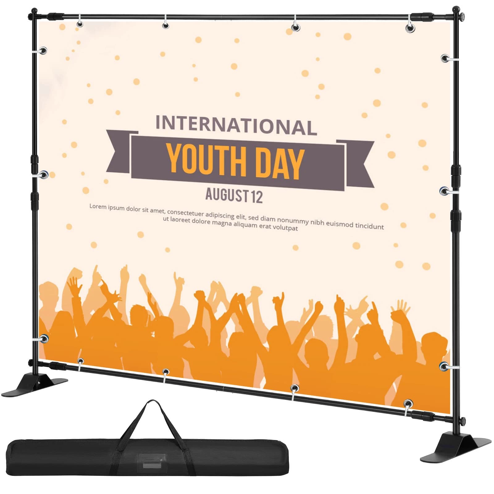 SucceBuy 3x2.4M Achtergrond Achtergrond Stand Verstelbare Telescopische Achtergrond Banner Stand voor Photocall Video Bruiloft Evenement Feest