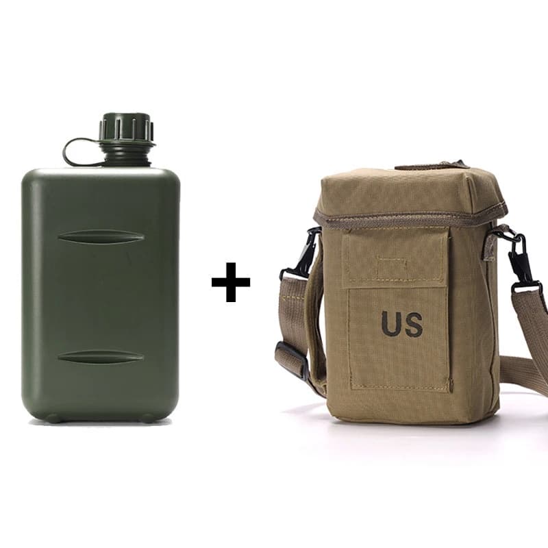 Outdoor Camo Tassen Tactische Fles Wandelen Verstelbare Riem Combat Training Tactico 2l Tactische Waterfles Jachtset