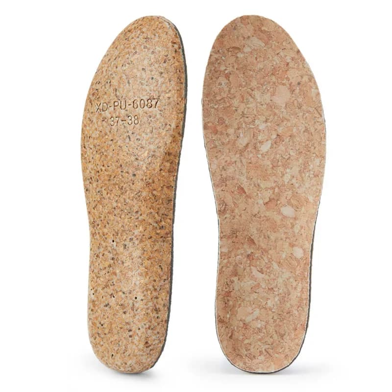 Nieuwe Volwassen Kurk Orthopedische Inlegzolen Platte Voetboog Ondersteuning Pad Voet Varus Valgus Xo Vormige Been Corrector Demping Sport Inlegzolen