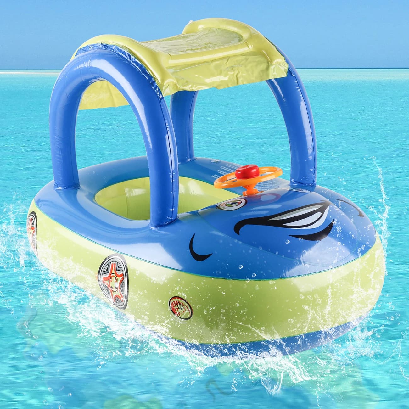 Zwembanden in autovorm, strand speelgoed, zwemringen voor zwembaden, drijvend speelgoed.