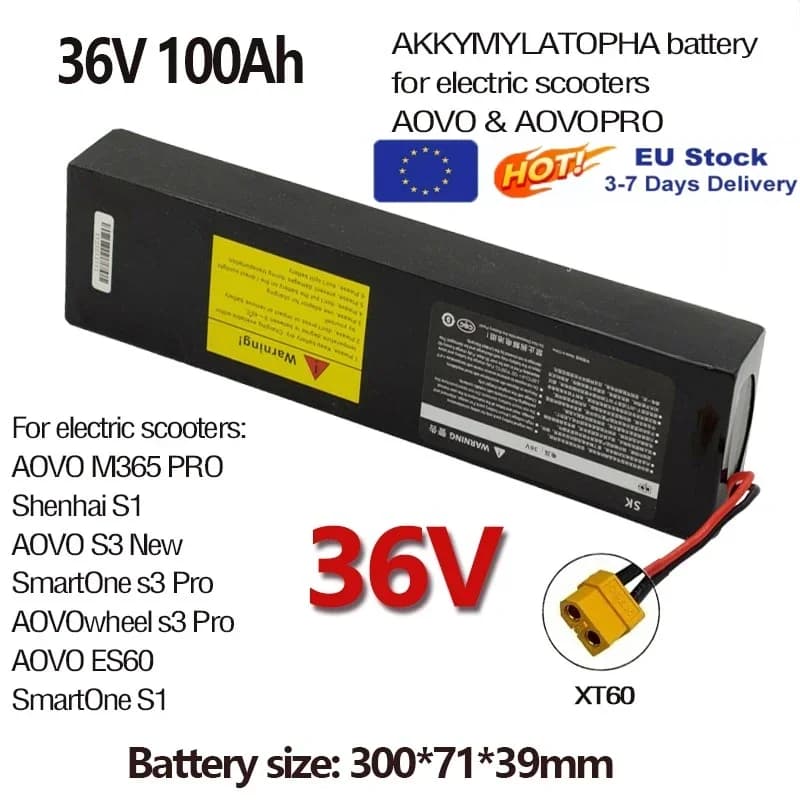 36V 10S3P 100000mAh 18650 oplaadbare lithium-ionbatterij 2000W ingebouwd BMS Geschikt voor KUGOO S1, S2, S3 elektrische scooters