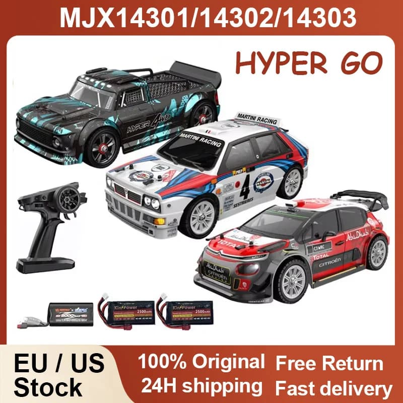 MJX 14301 14302 14303 1/14 RC Auto 55 km/u Borstelloze HYPER GO 2.4G Afstandsbediening 4WD Off-road Hoge Snelheid RC Auto Vrachtwagen Hobby Speelgoed