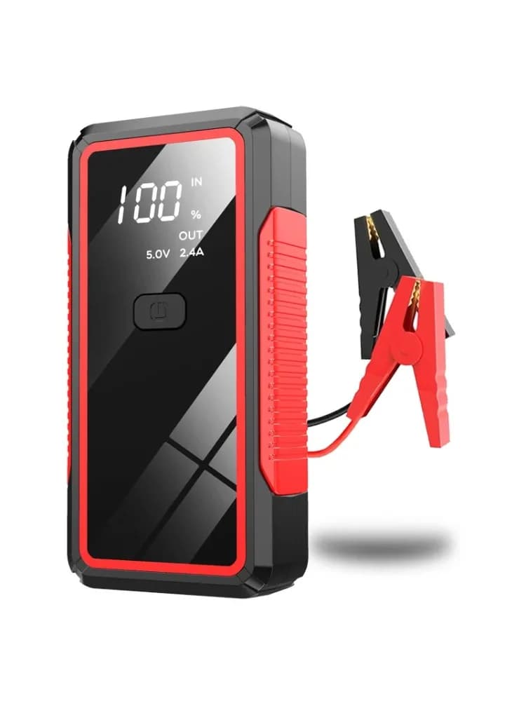 2000A 12V Auto Jump Starter Power Bank - Draagbaar batterijboosterpakket voor dode voertuigen, USB-oplader voor telefoons, noodstroom