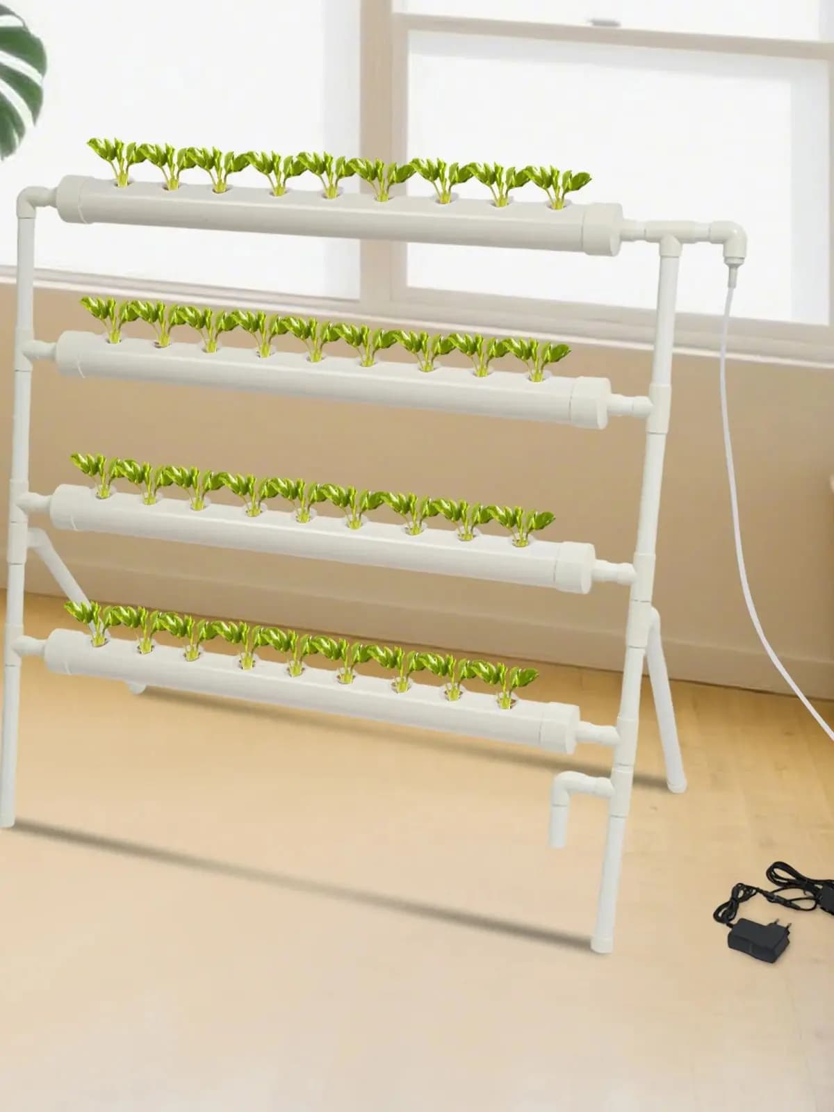 Bymaocar Hydrocultuur Site Grow Kit 36 gaten 4 buizen Aardloze plantengroeisystemen Flow Deep Water Culture Garden met pomp